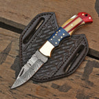 American flag pocket knife, patriotic Christmas gift